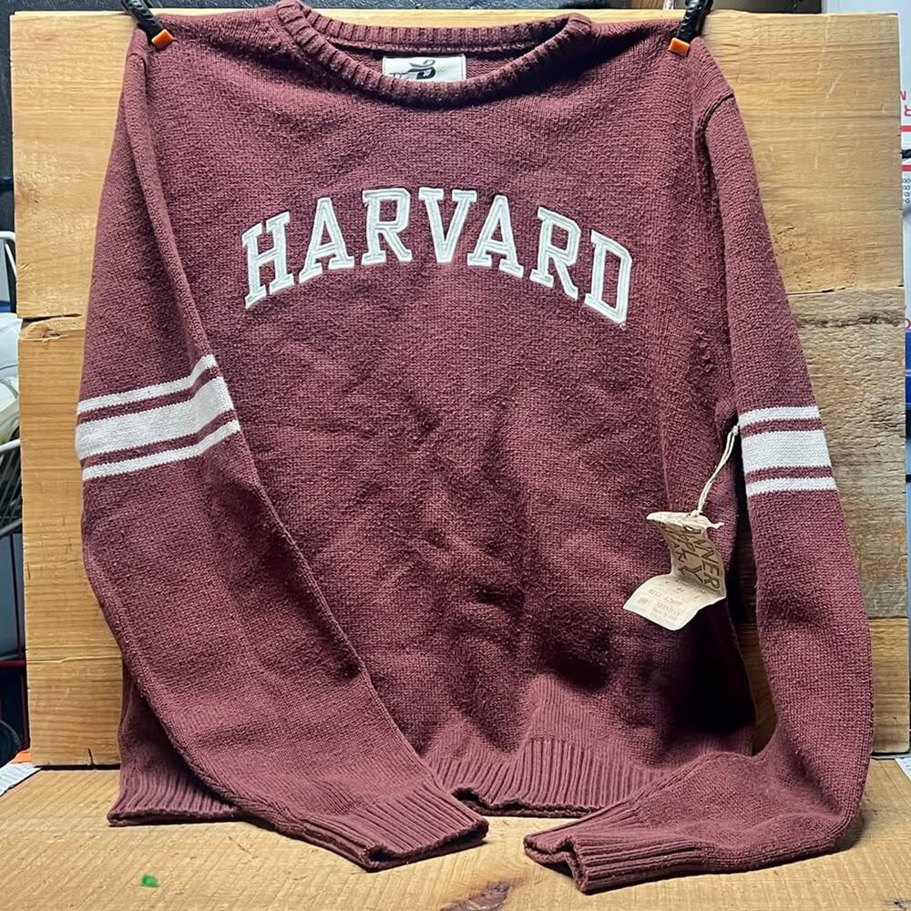 Women’s cotton knit Harvard  collegiate Sweater